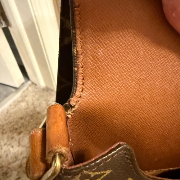 Louis Vuitton Monogram Tan and Brown Messenger Bag